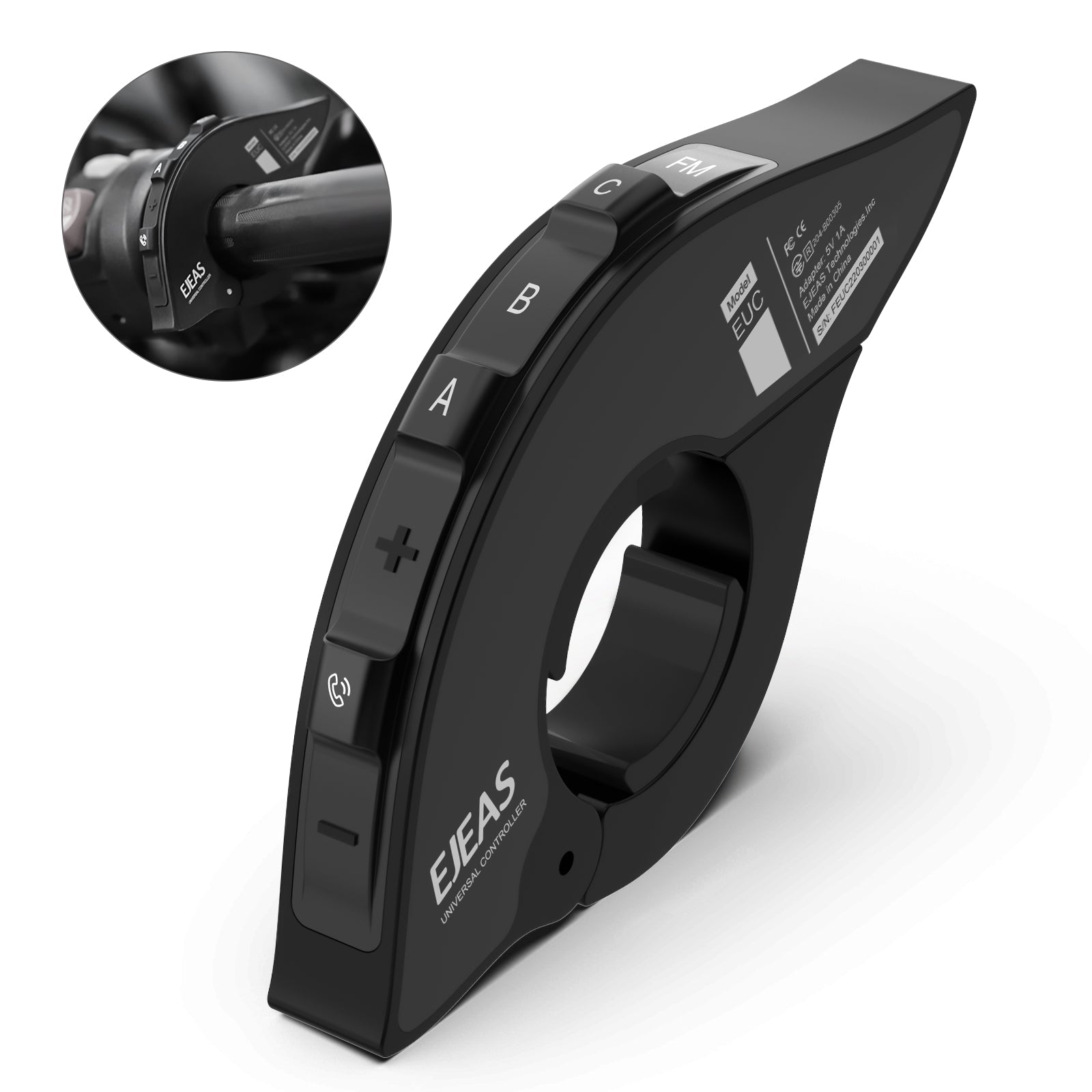 Control remoto de manillar de motocicleta EJEAS EUC
