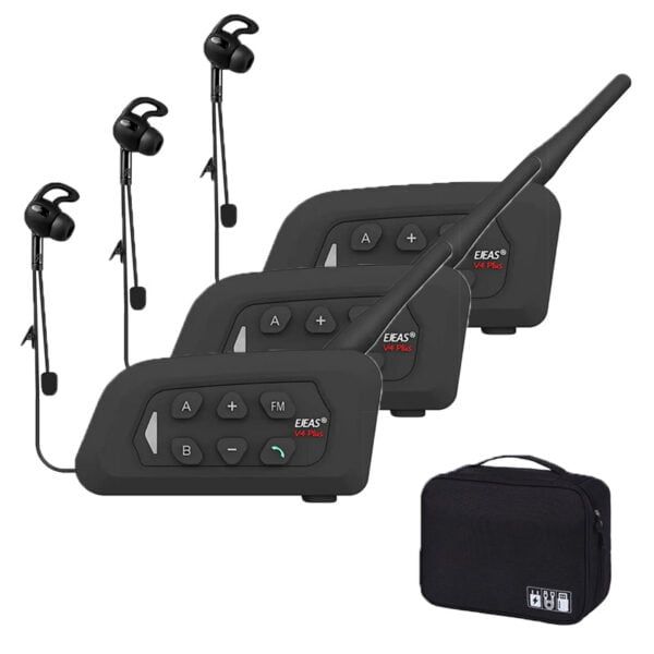 EJEAS V4C Sistema de Intercomunicador Bluetooth Inalámbrico para Exteriores