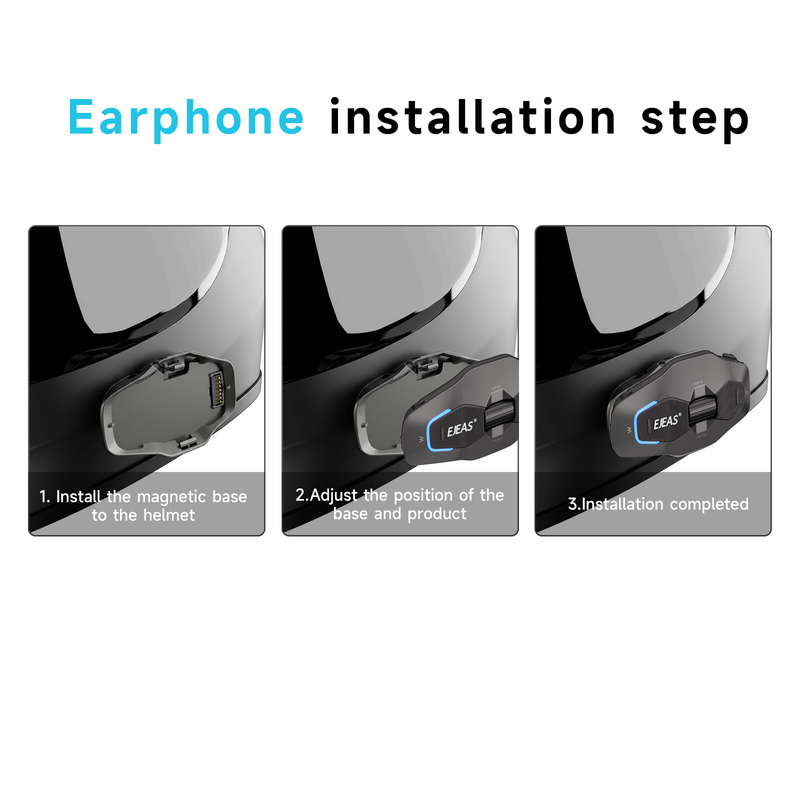 EJEAS Phantom X10 Pro MESH+5G Motorcycle Helmet Intercom System
