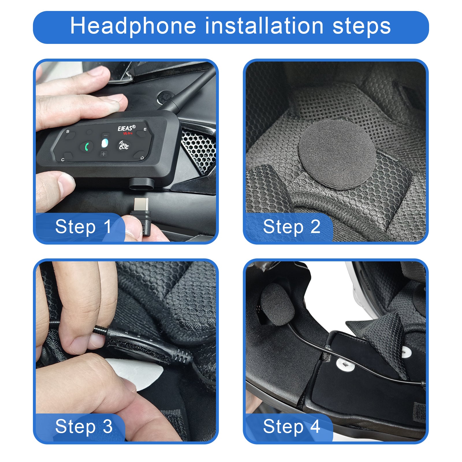EJEAS V6 Pro+ Auriculares Bluetooth para casco de motocicleta en oferta destacada