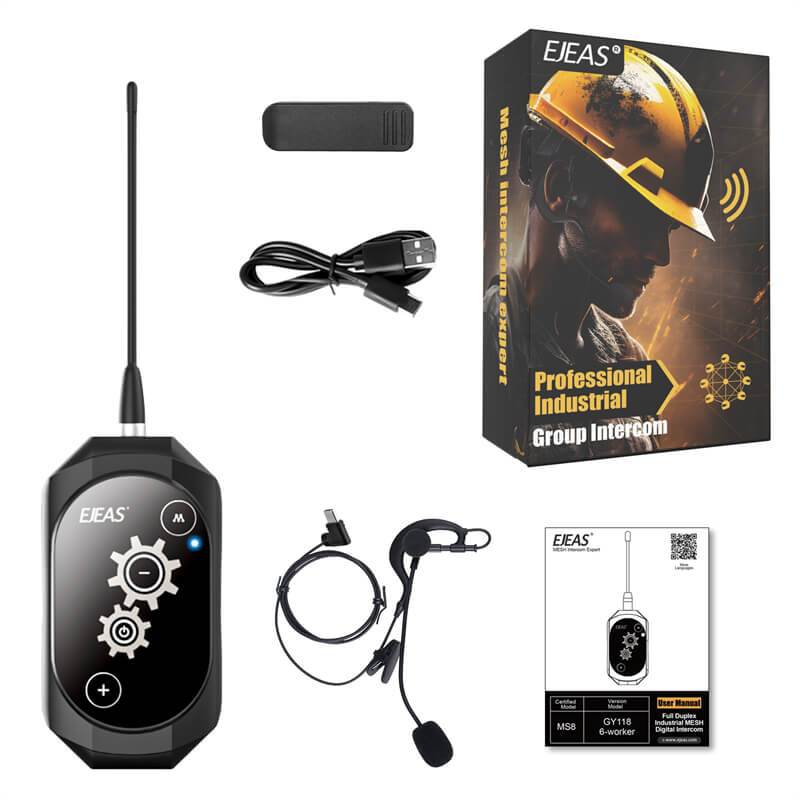 EJEAS GY118 Sistema de Intercomunicador de Comunicación por Malla Industrial