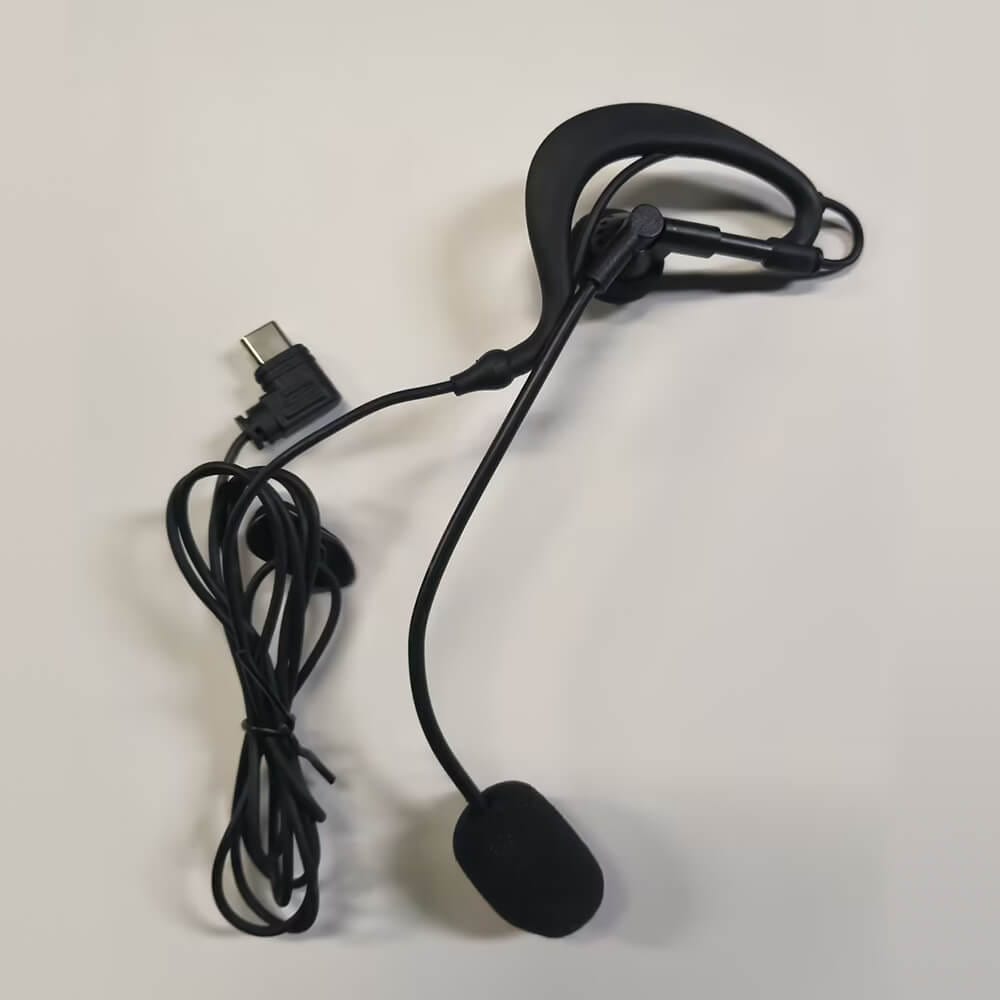 Auriculares de gancho para la oreja con interfaz Type-C HIFI-R10 para GY118, V6C y V4C