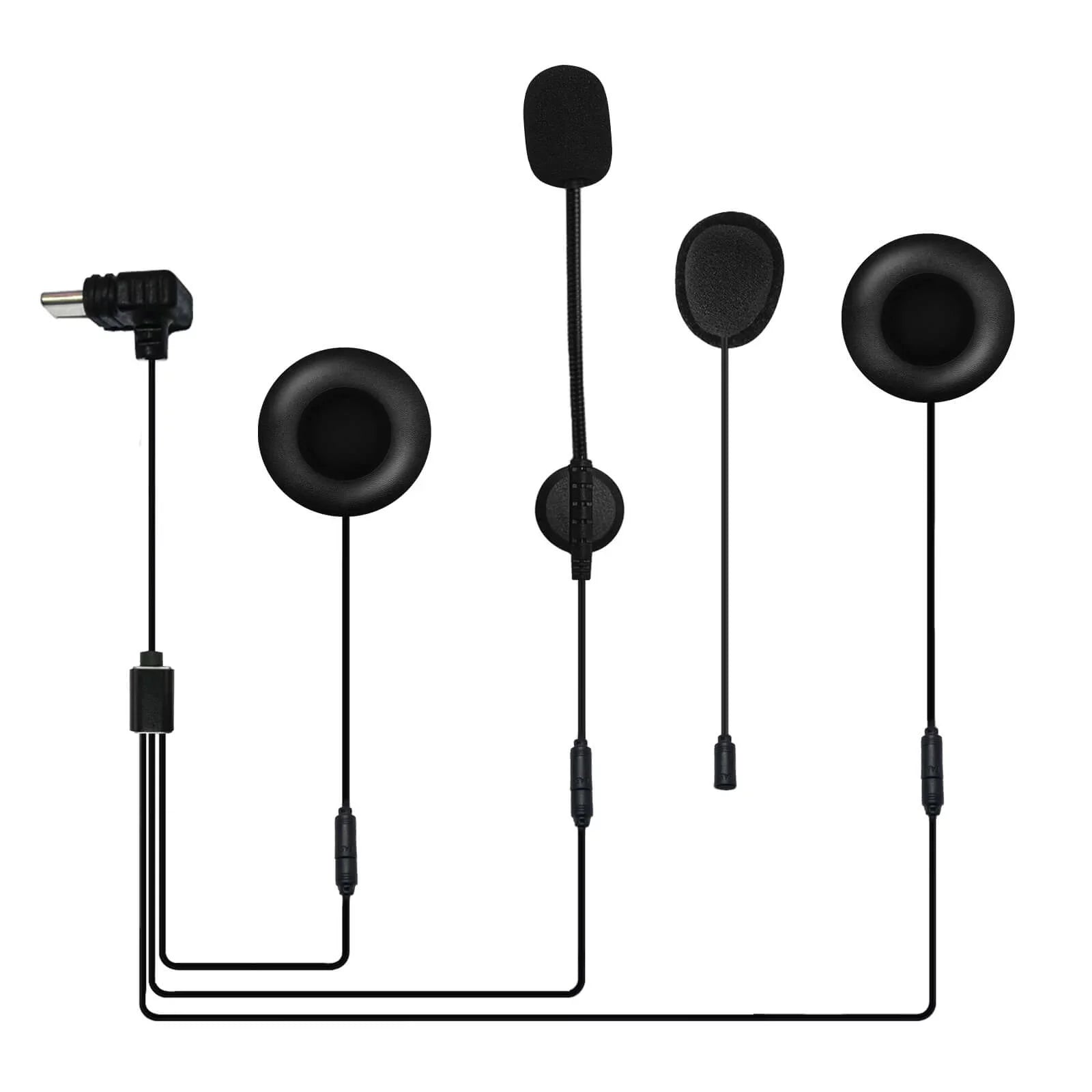 Accesorios de auriculares de casco Tipo-C HIFI-M8H para Q8 / Q7