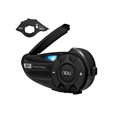 Auriculares Bluetooth EJEAS Q2 para casco de motocicleta para 2 ciclistas