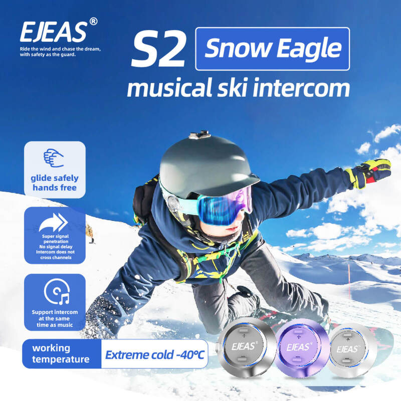 Sistema de Intercomunicación de Malla para Casco de Esquí Snow Eagle EJEAS S2