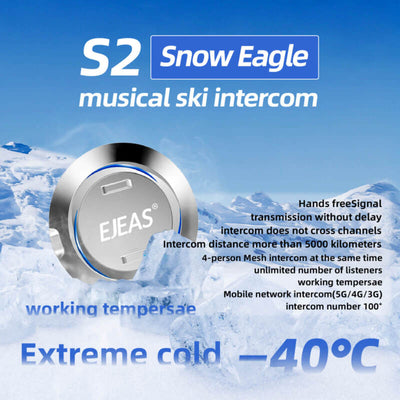 Sistema de Intercomunicación de Malla para Casco de Esquí Snow Eagle EJEAS S2