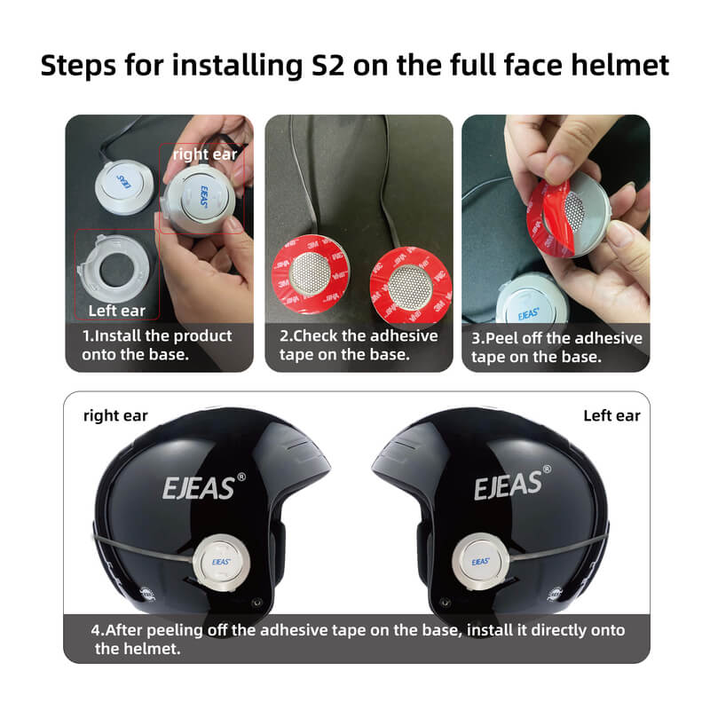 EJEAS S2 Clip para Casco del Sistema de Comunicación para Esquí