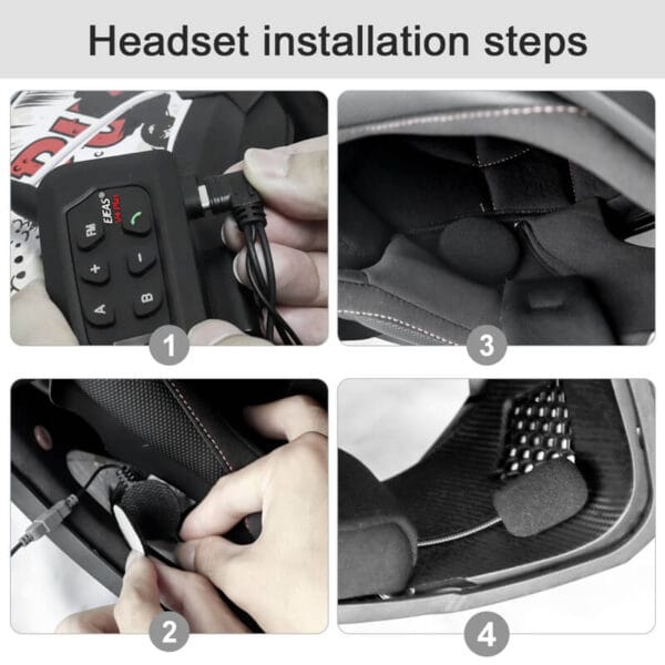 EJEAS V4 Plus Interfono Bluetooth para Casco de Motocicleta