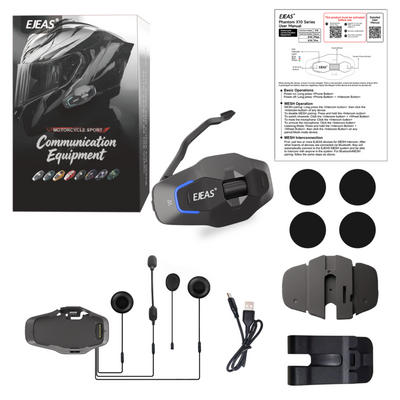 EJEAS Phantom X10 Pro MESH+5G Motorcycle Helmet Intercom System
