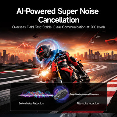 EJEAS Phantom X10 Pro MESH+5G Motorcycle Helmet Intercom System