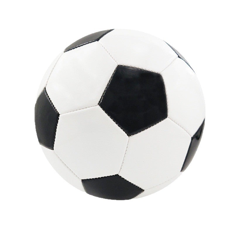 Football black and white PVC machine-sewn PU